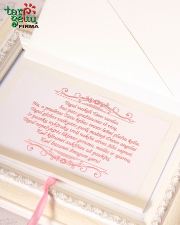 Sveikinimas rėmelyje KRIKŠTYNOS