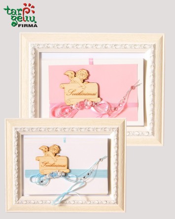 Sveikinimas rėmelyje KRIKŠTYNOS