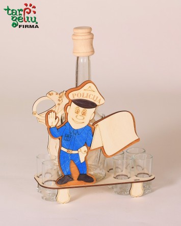 Butelio laikiklis "Policija"