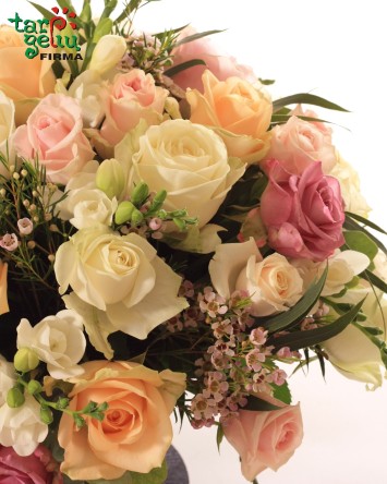 Pastel Roses Arrangement