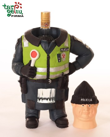 Butelio laikiklis "Kelių policininkas"