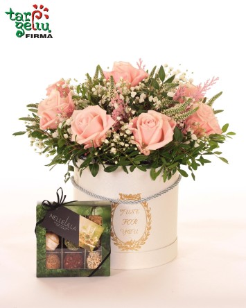 Tulips in box & Truffles