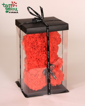 Red rose Bear