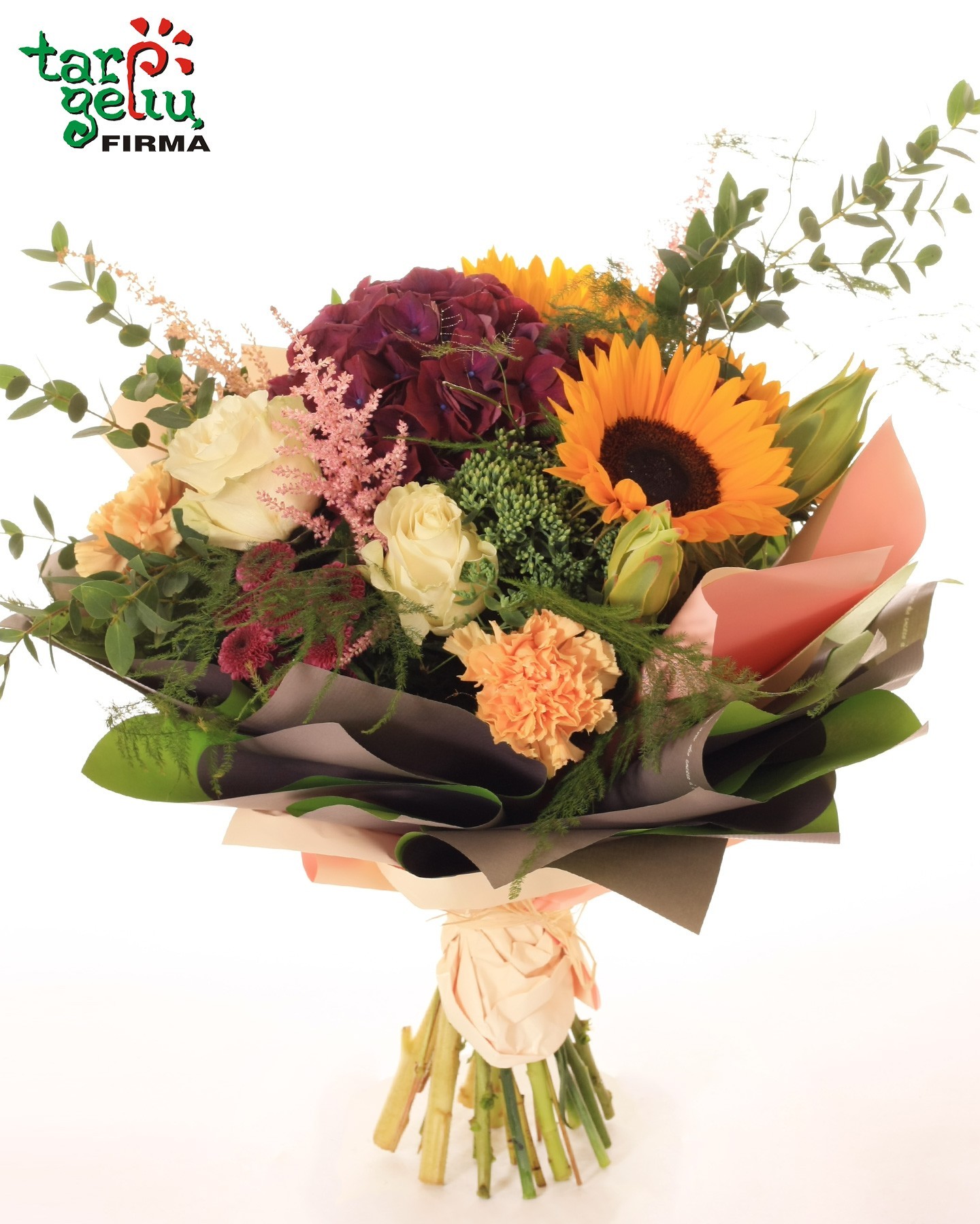 Summer bouquet of sunflower