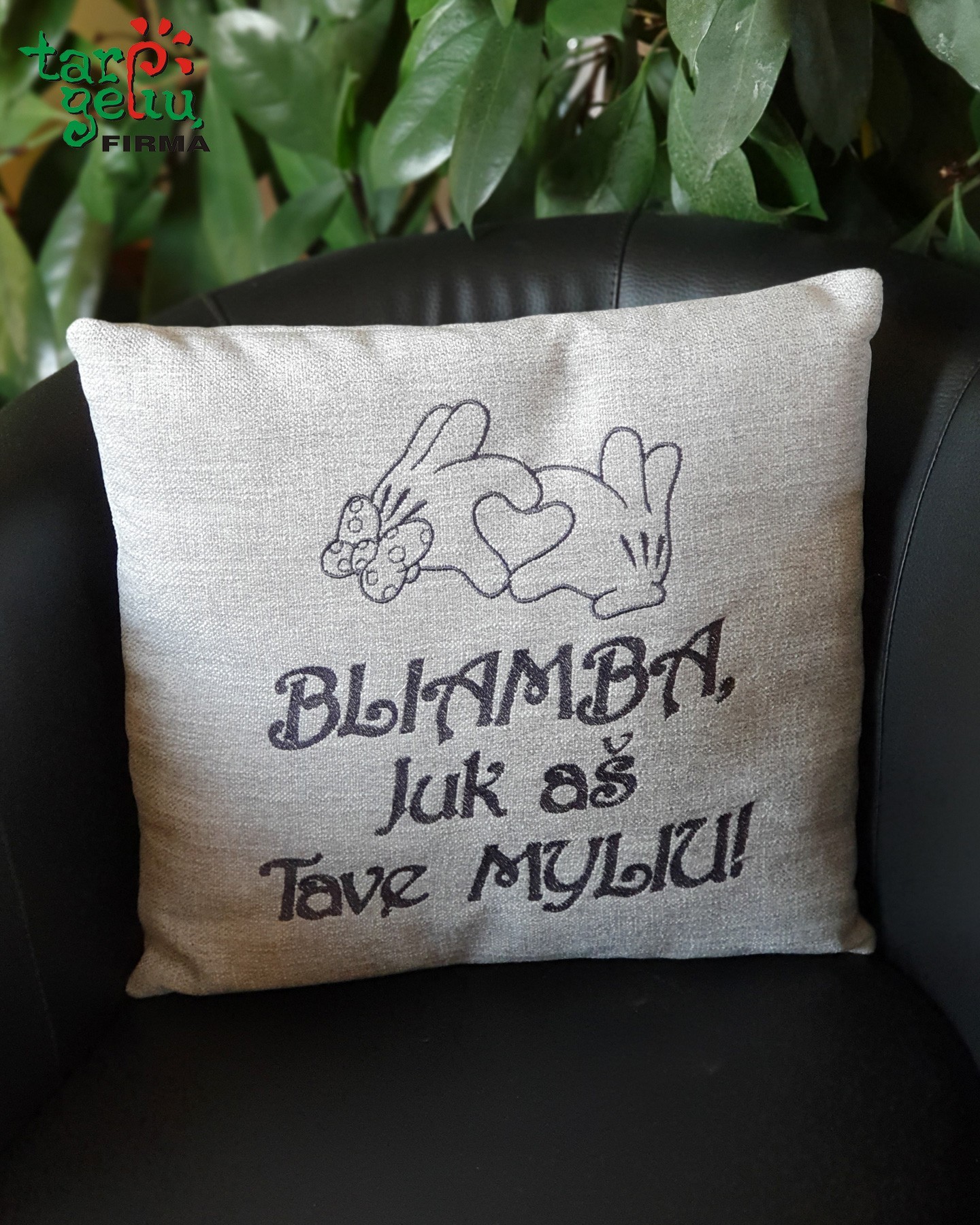 Pagalvėlė "Bliamba, juk aš tave myliu"