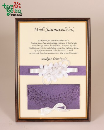 Sveikinimas vestuvių proga + vokelis 