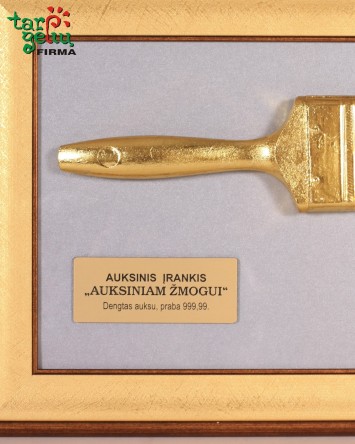 "Auksinis teptukas auksiniam žmogui"