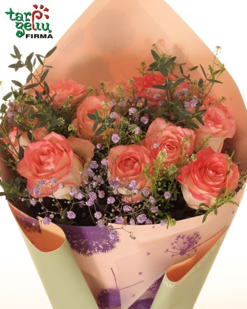 Bouquet of roses "I love summer"