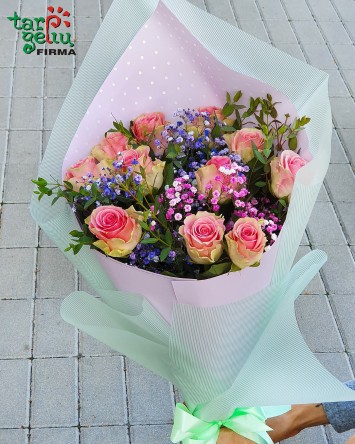 Bouquet of roses "I love...