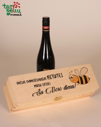 Vyno dėžė "Darbščiausiai...