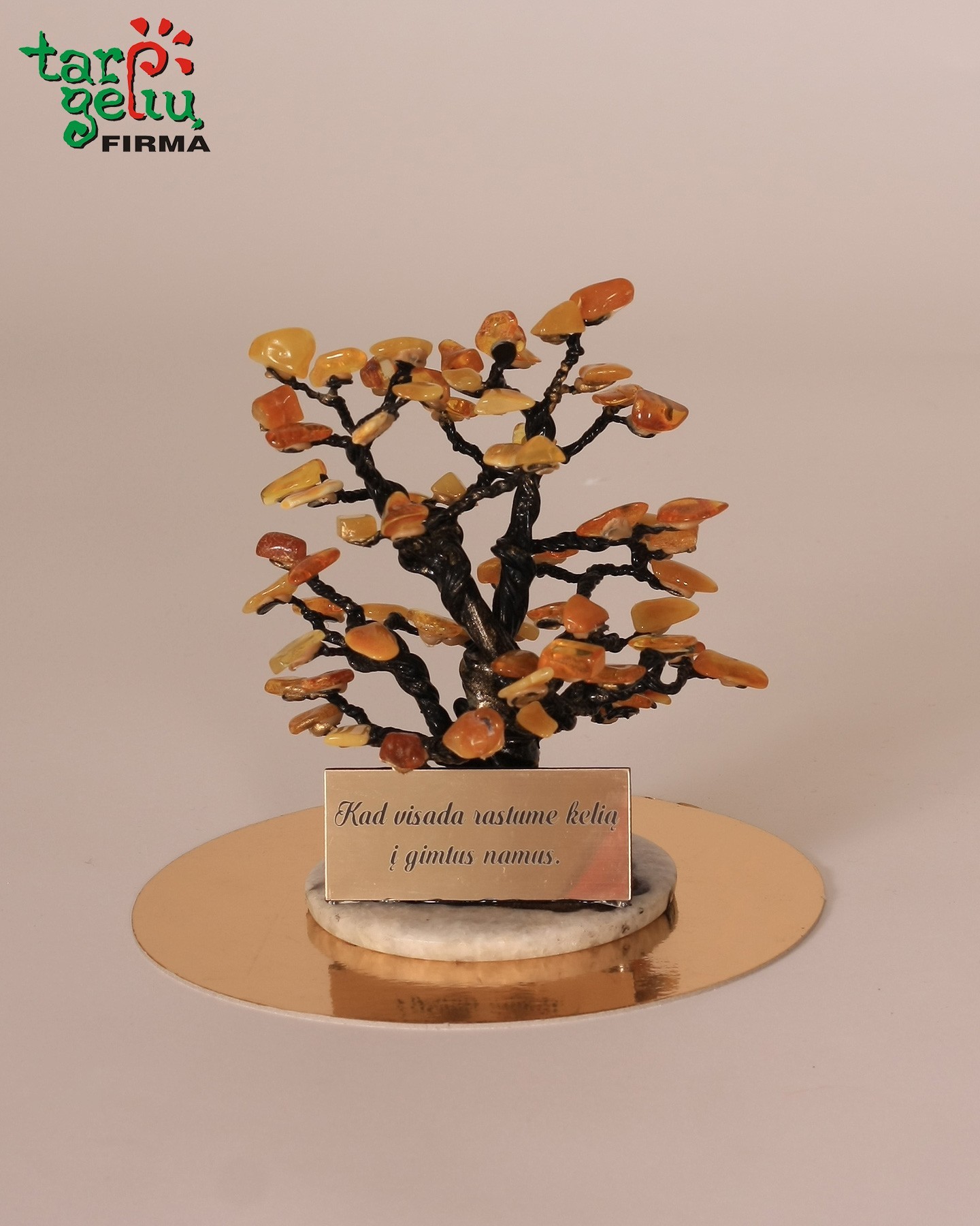 Gintarinis medis - padėka tėvams