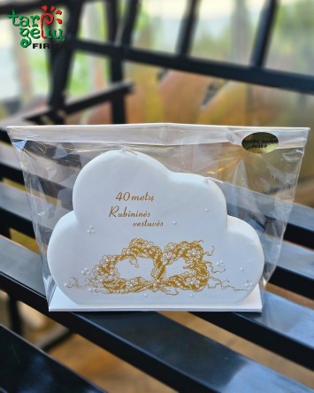 Žvakė "40 metų - Rubininės...