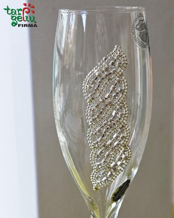 Krištolinės proginės taurės