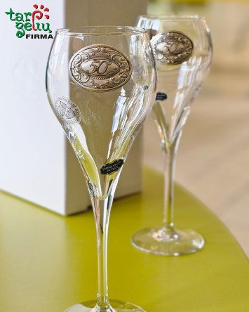 Taurės AUKSINĖMS VESTUVĖMS