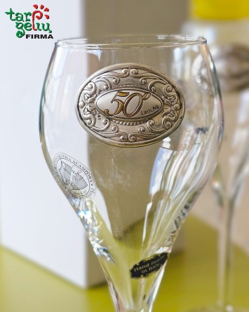 Taurės AUKSINĖMS VESTUVĖMS